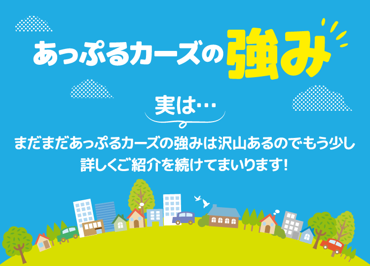あっぷるカーズの強み